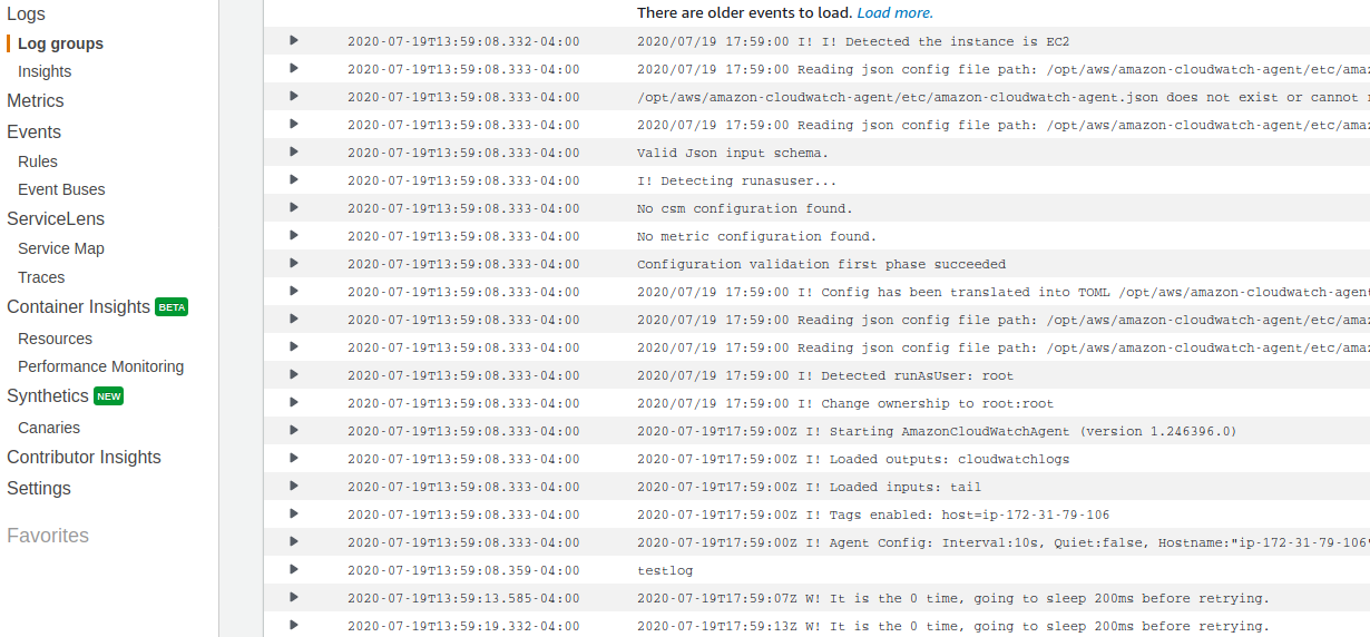 Cloudwatch Log